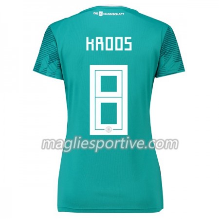 Completo Calcio Germania Kroos 8 Donna Divisa Trasferta Mondiali 2018